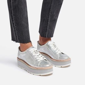 Dolce Vita Toyah Sneakers Silver Metallic Suede